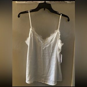BP Nordstrom While Ivory Cami Laced Tank Small